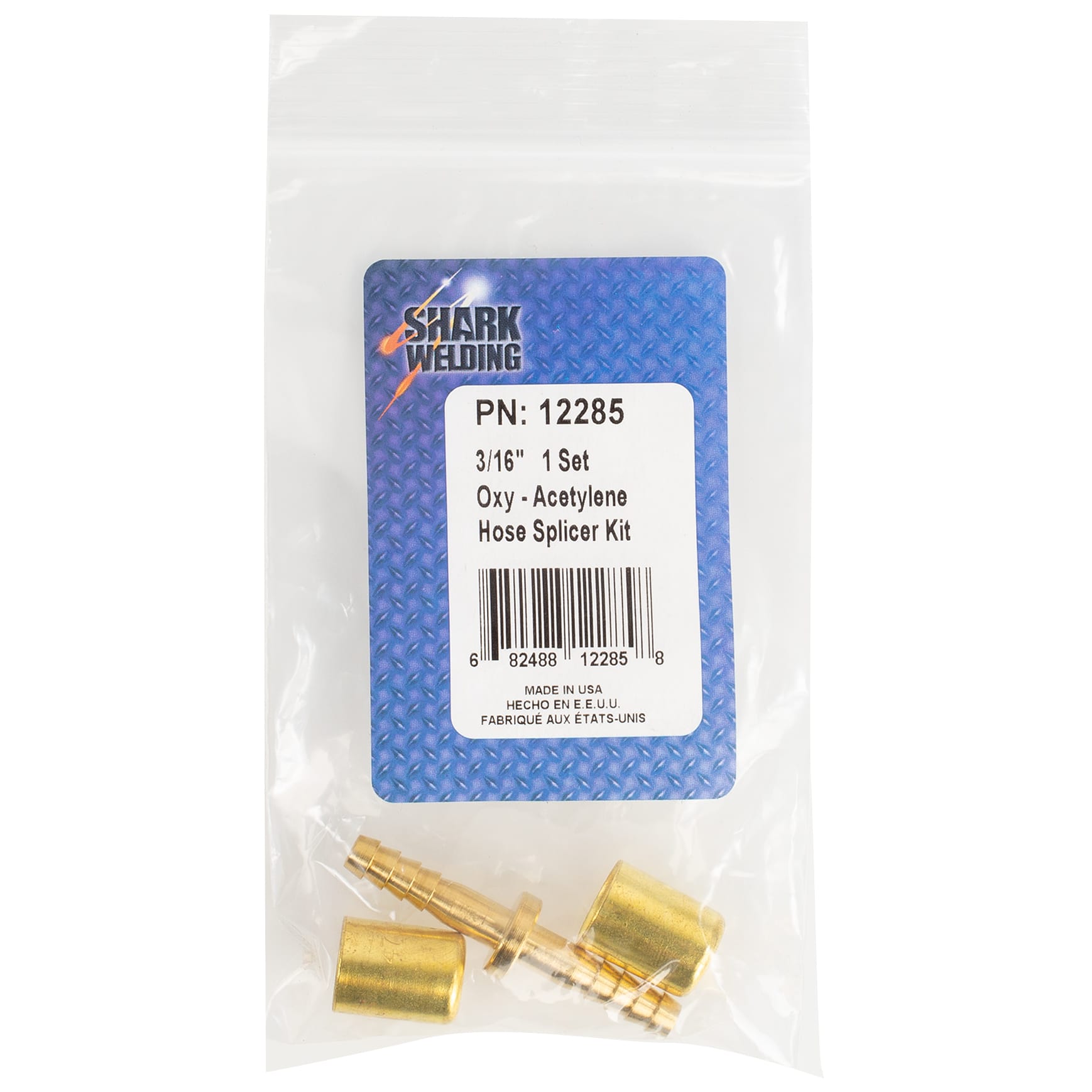 3 PC. Oxygen-Acetylene Hose Splicer Kit - 3/16" - Image 3