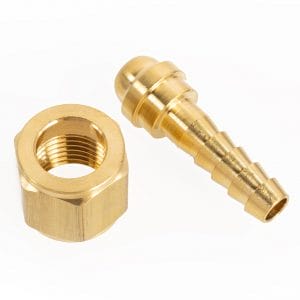2 PC. Oxygen Connectors - 1/4" ID - Oxygen to 1/4"
