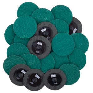 25 PK | 2" Mini Grinding Discs - Green Zirconia - 50 Grit