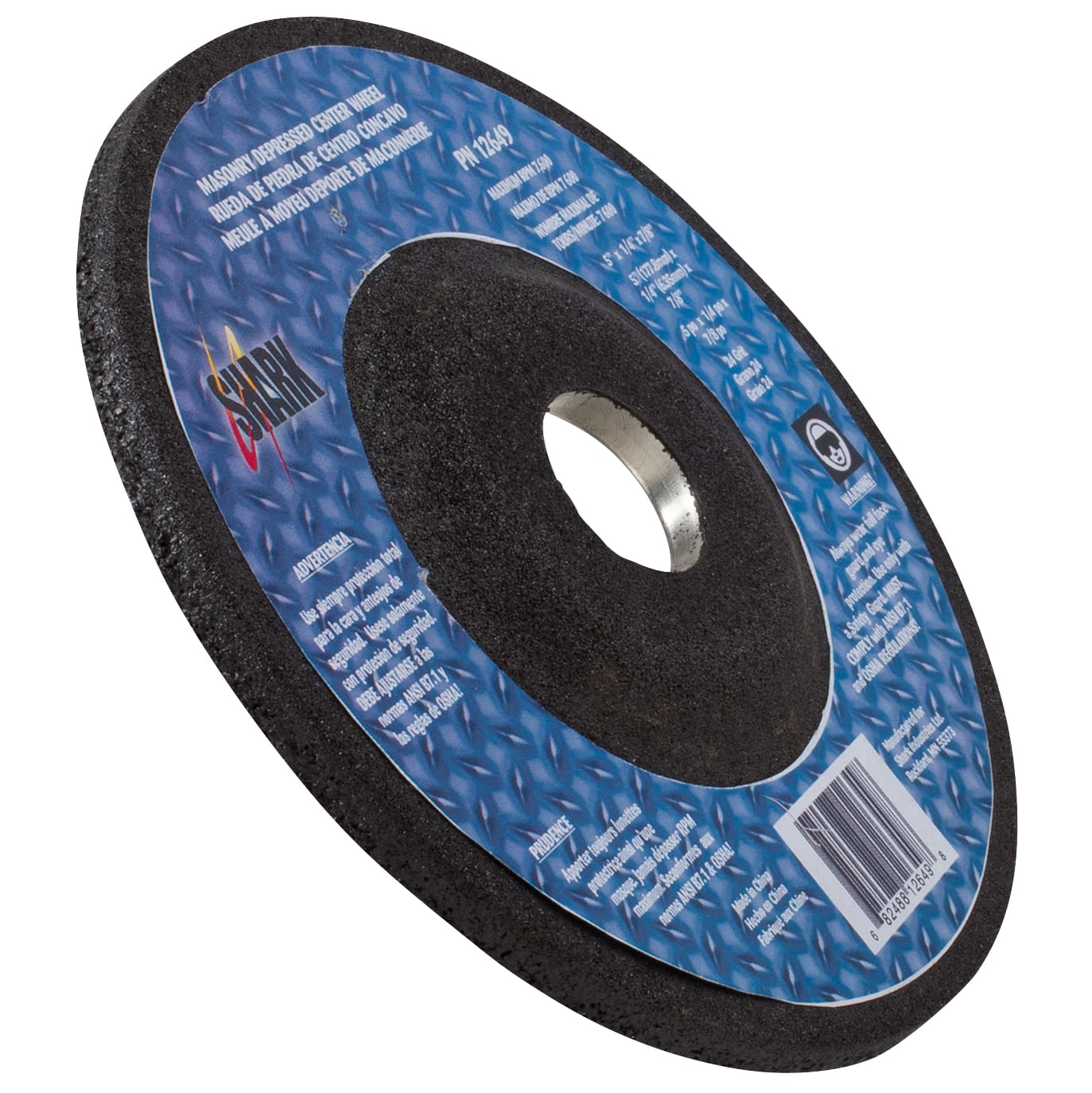 25 PK | Depressed Center Type 27 Silicon Carbide Grinding Wheels- Hubless. 5" x 1/4"x 7/8" - 24 Grit - Image 3