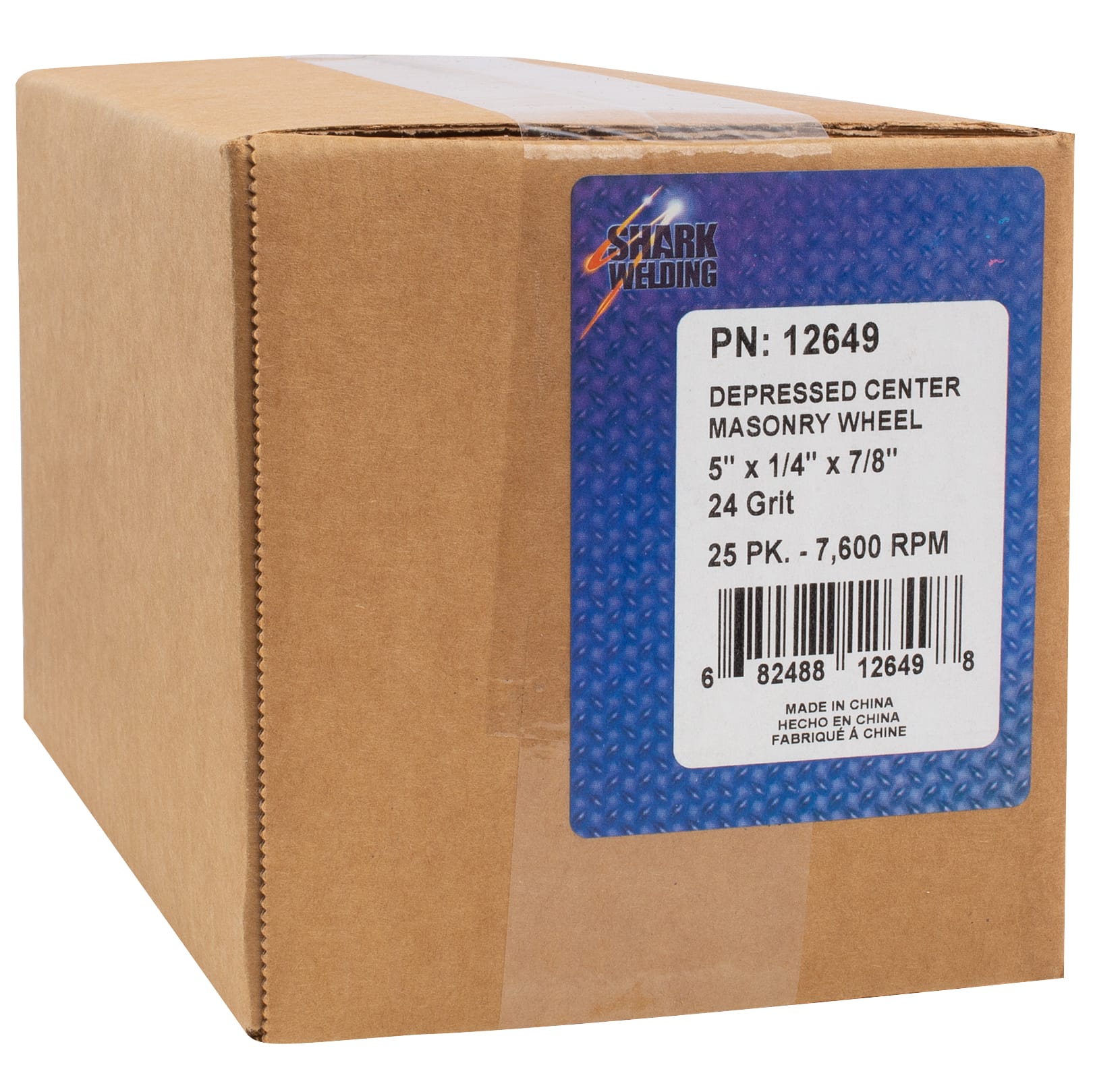 25 PK | Depressed Center Type 27 Silicon Carbide Grinding Wheels- Hubless. 5" x 1/4"x 7/8" - 24 Grit - Image 5