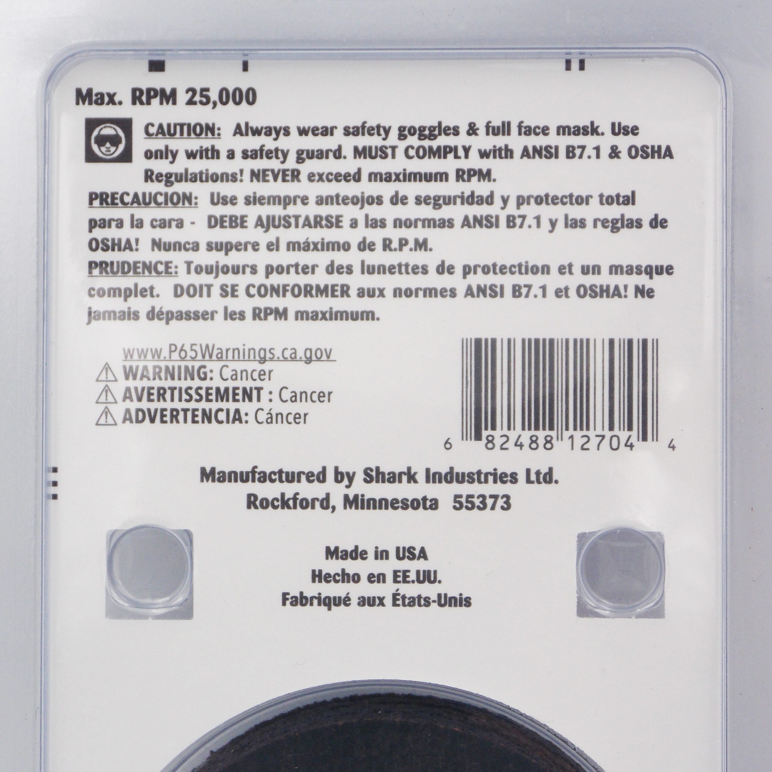 10 PK | Cut-Off Wheel - Aluminum Oxide - 3" x 1/16" x 3/8" - 54 Grit - Made in USA - Image 5
