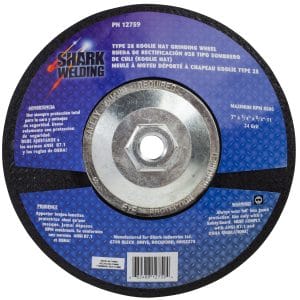10 PK | Type 28 Koolie Hat Grinding Wheels - 7" x 1/4" x 5/8-11
