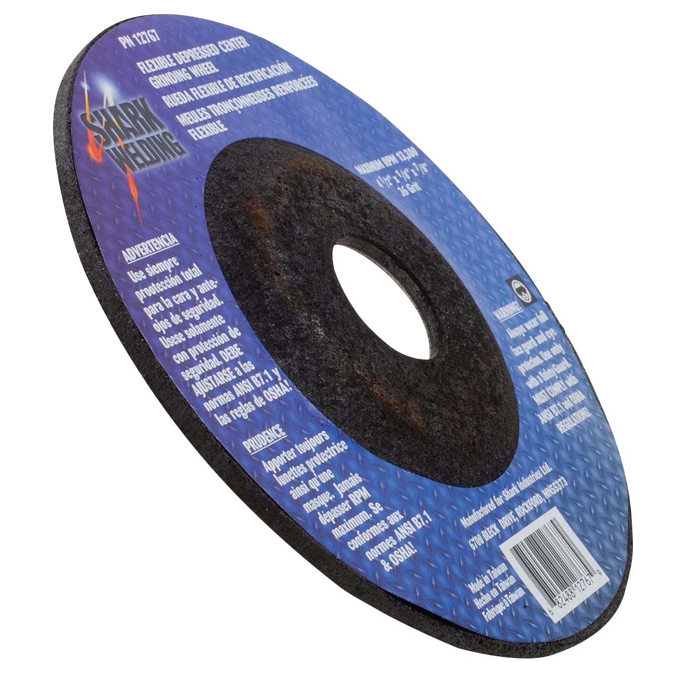 LIMITED STOCK! 1 PK | Flexible Grinding Wheels-4.5" x 1/8" x 7/8" - 36 Grit - Image 3