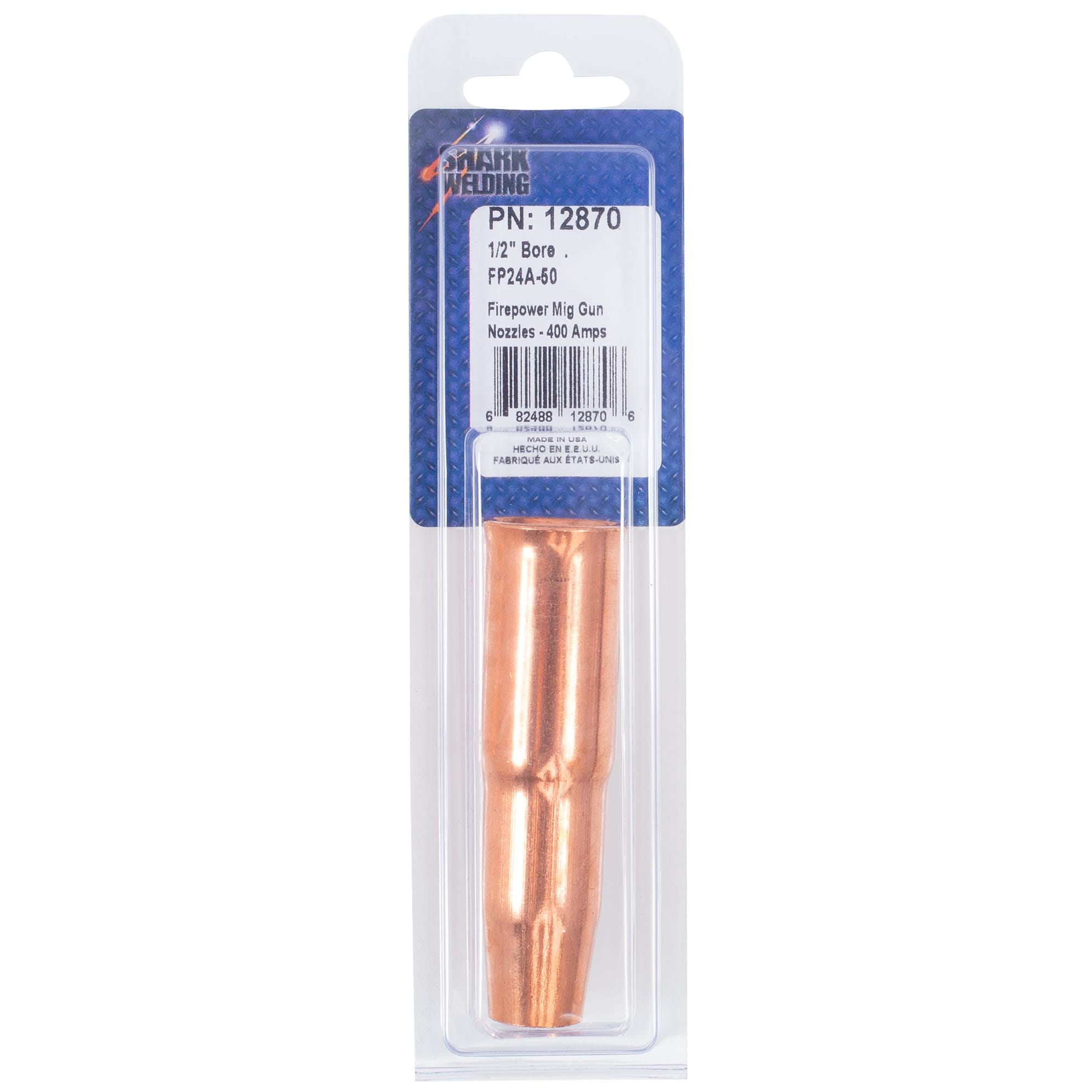 Mig Gun Nozzle - Tweco/Firepower - 200-450 AMP - 1/2" Bore (FP24A-50) - Image 4