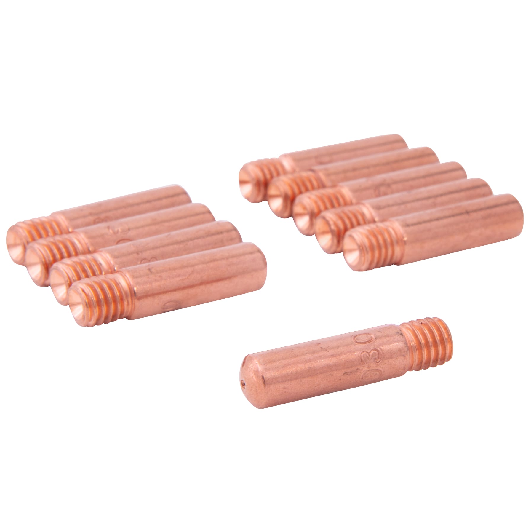 10 PK | Mig Welder Contact Tip (Standard) - Lincoln - Tip Size .030" - I.D. Size .8 mm - Image 2