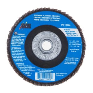 1 PK | Flap Disc - Type 27 - Zirconia (Premium) - 4.5" x 5/8"-11 - 36 Grit