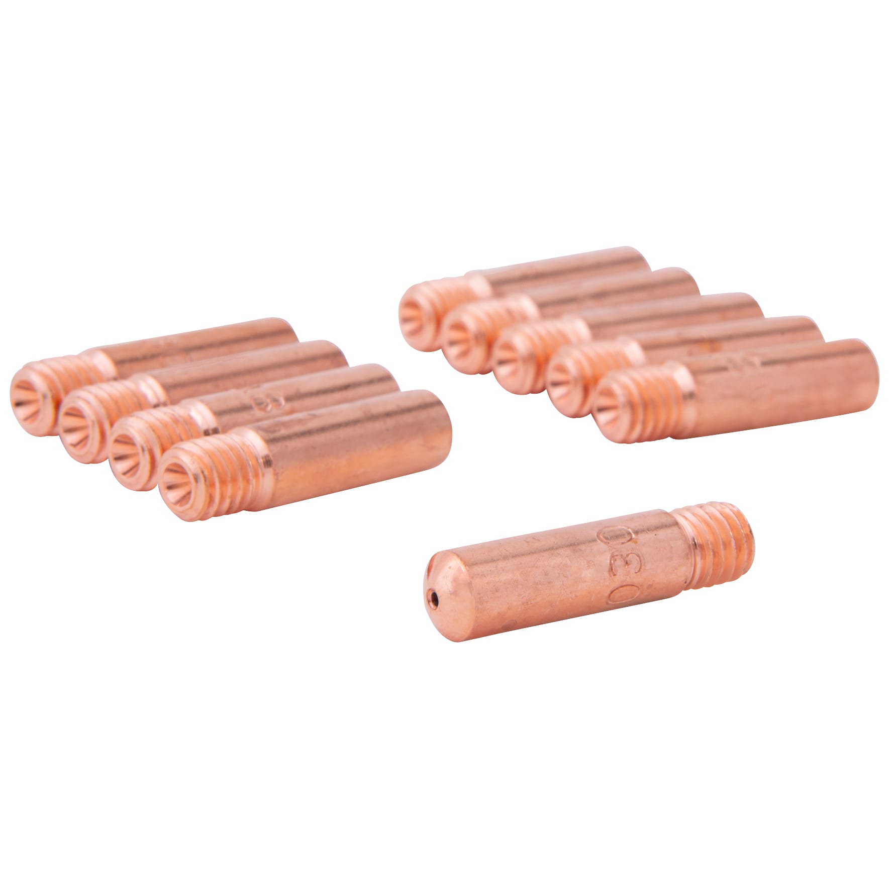 10 PK | Mig Welder Contact Tip (Standard) - Binzel/Tweco - Tip Size .030" - I.D. Size .8 mm - Image 2
