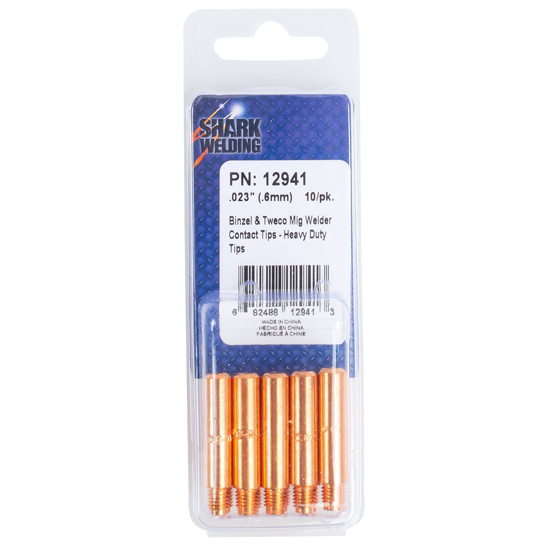 10 PK | Mig Welder Contact Tip (Heavy Duty) - Binzel/Tweco - Tip Size .023" - I.D. Size .6 mm - Image 3