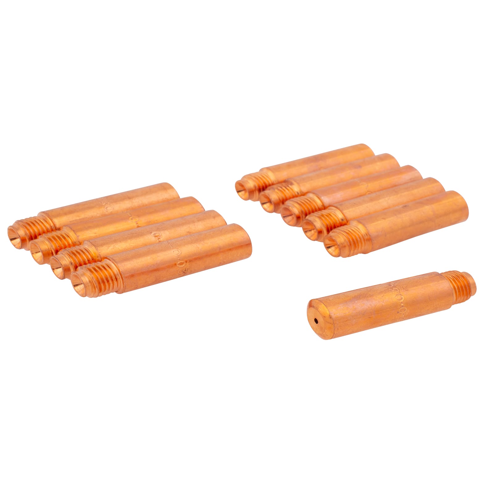 10 PK | Mig Welder Contact Tip (Heavy Duty) - Binzel/Tweco - Tip Size .030" - I.D. Size .8 mm - Image 2