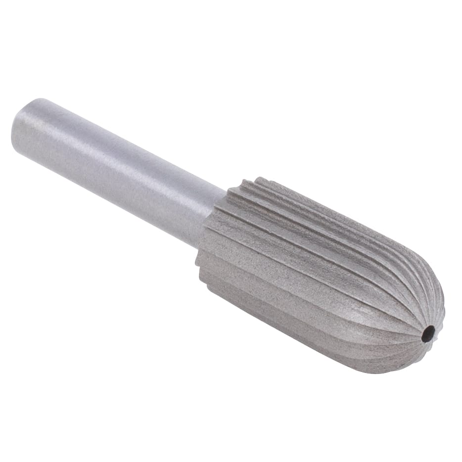 Rotary File made of High Quality Steel - Cylinder Ball Nose 1/2" x 1" x 1/4" mandrel - Image 2