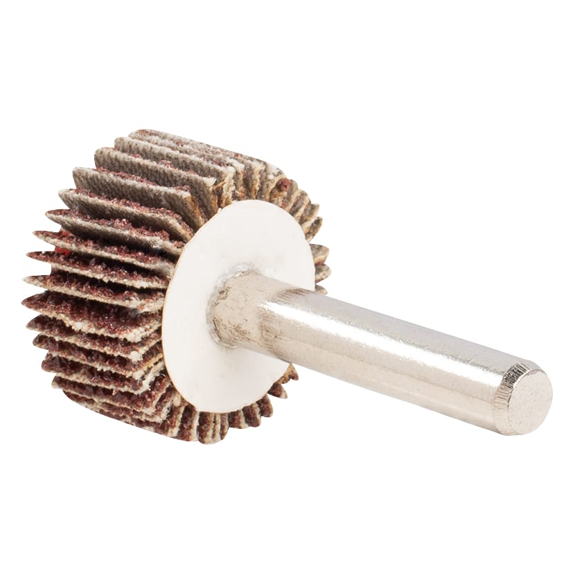 5 PK | Flap Wheel - Aluminum Oxide - 1" x 1/2" x 1/4" Shank - 40 Grit - Image 3