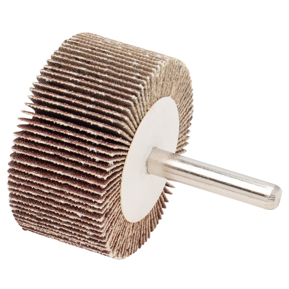 5 PK | Flap Wheel - Aluminum Oxide - 2" x 1" x 1/4" Shank - 120 Grit - Image 3