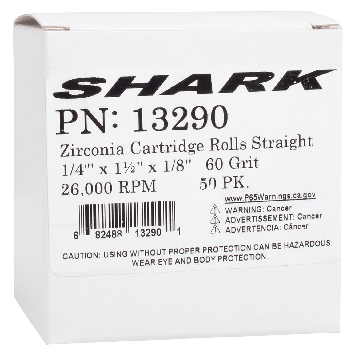 50 PK | Zirc Cartridge Rolls - Straight 1/4" x 1-1/2" x 1/8"- 60 Grit - Image 6