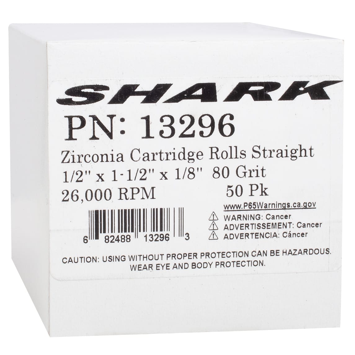50 PK | Zirc Cartridge Rolls - Straight 1/2" x 1-1/2" x 1/8"- 80 Grit - Image 6