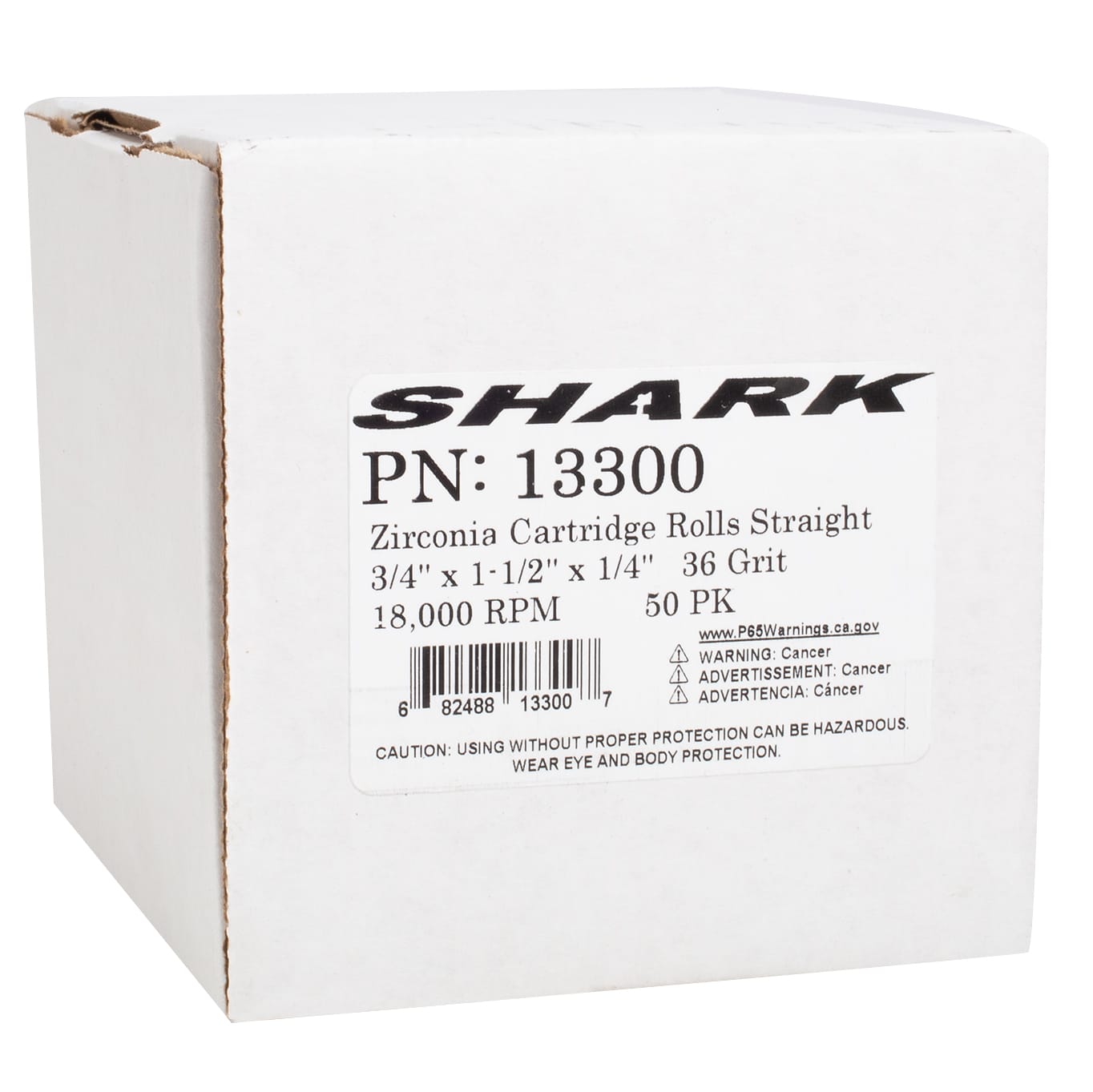 50 PK | Zirc Cartridge Rolls -Straight 3/4" x 1-1/2" x 1/4" - 36 Grit - Image 6