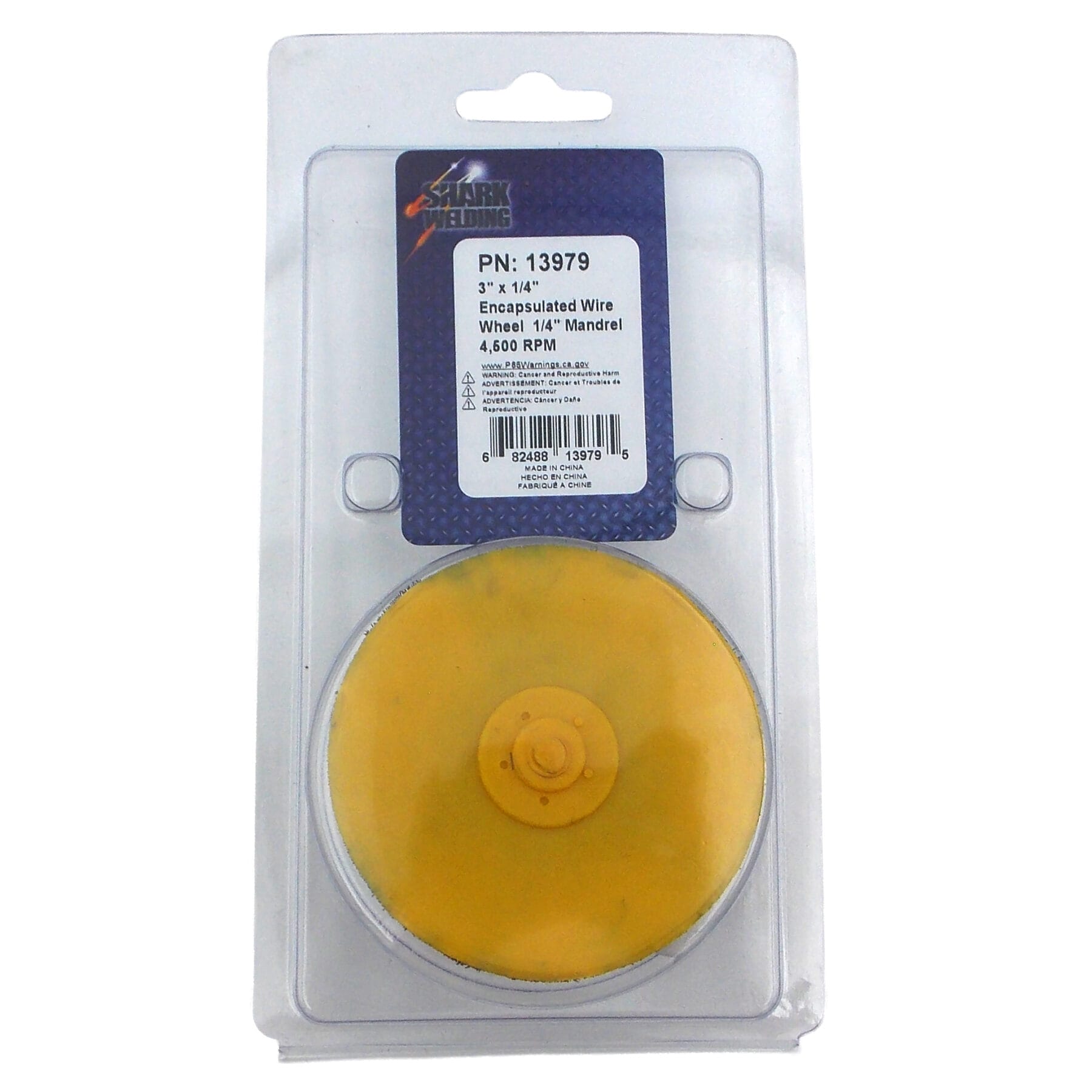 1 PK | Encapsulated Wire Wheel - 3" x 1/4" Mandrel (Round Shank) - Image 6