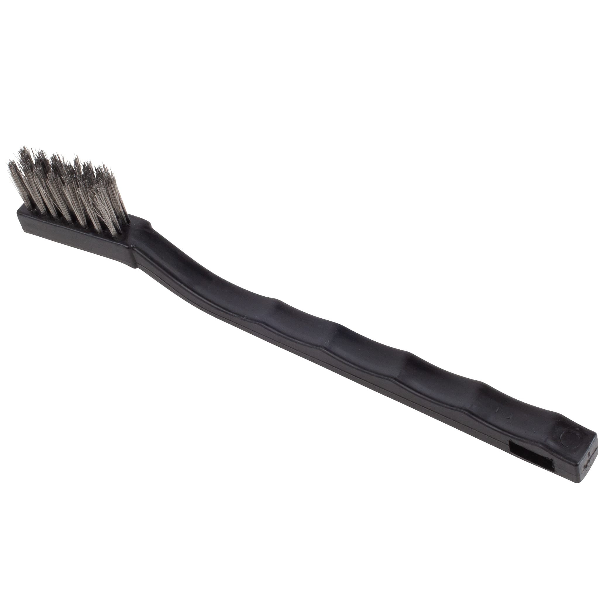 Small Scratch Brush - Stainless Steel - 7-1/4" with Plastic Handle - Image 3