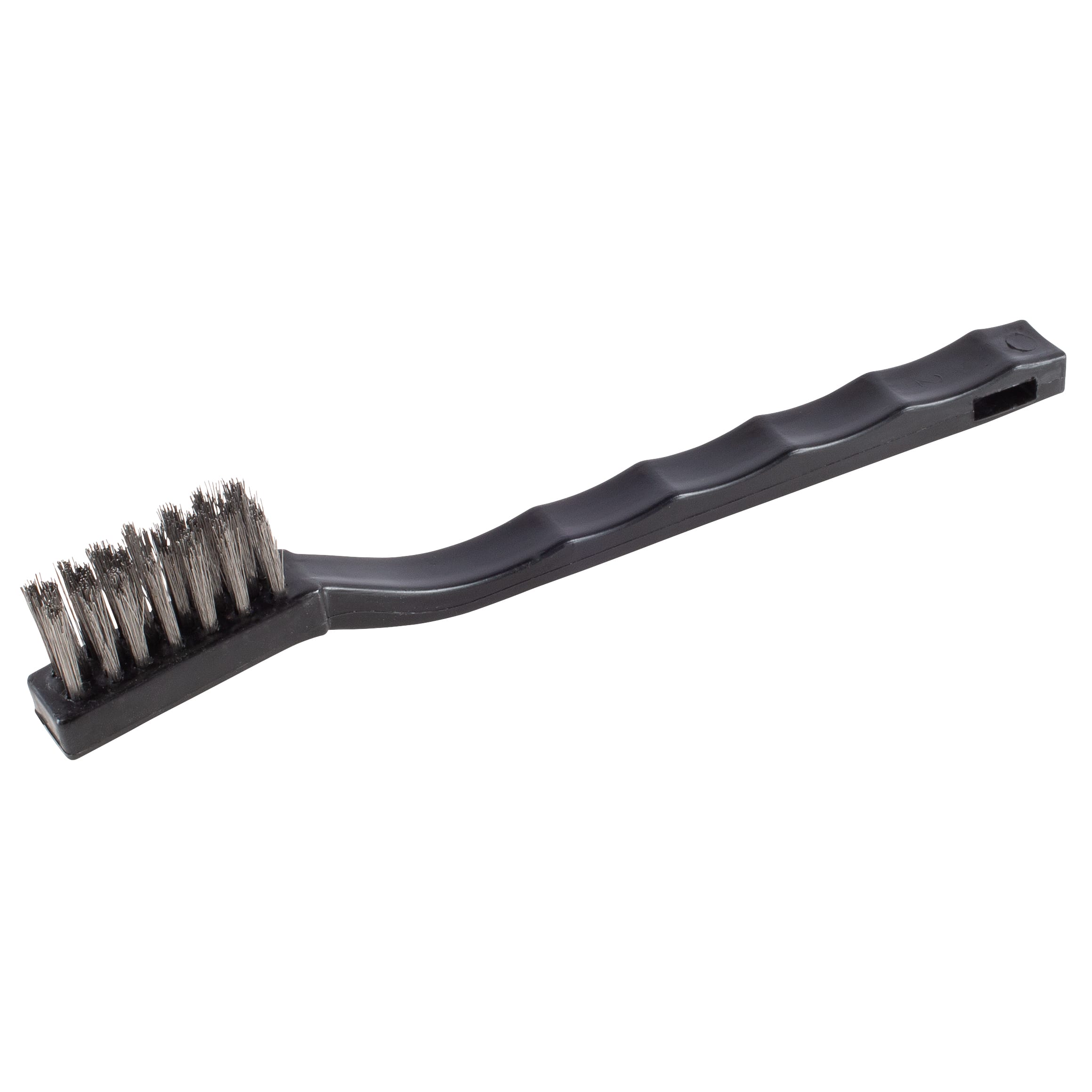 Small Scratch Brush - Stainless Steel - 7-1/4" with Plastic Handle - Image 4