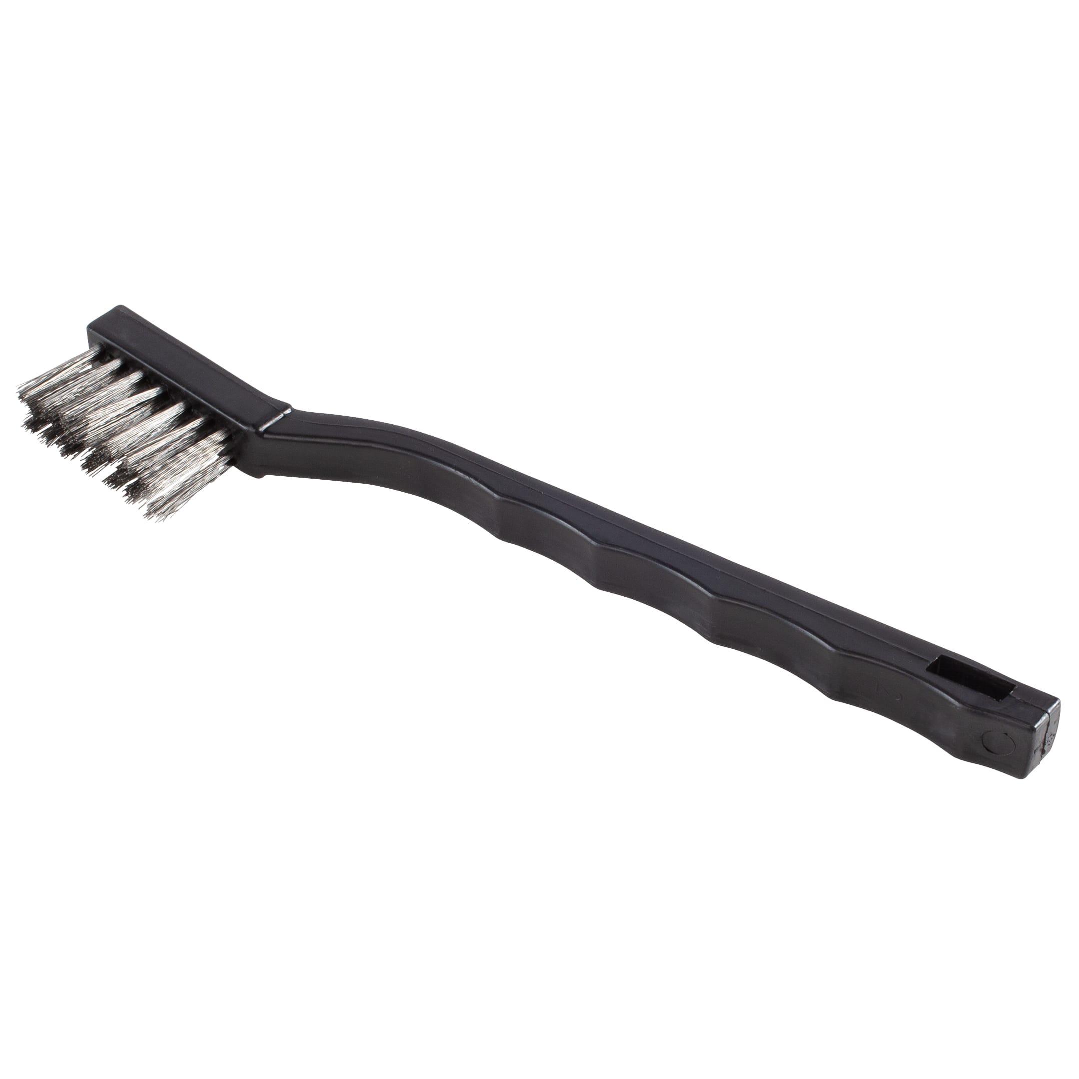 Small Scratch Brush - Stainless Steel - 7-1/4" with Plastic Handle - Image 5