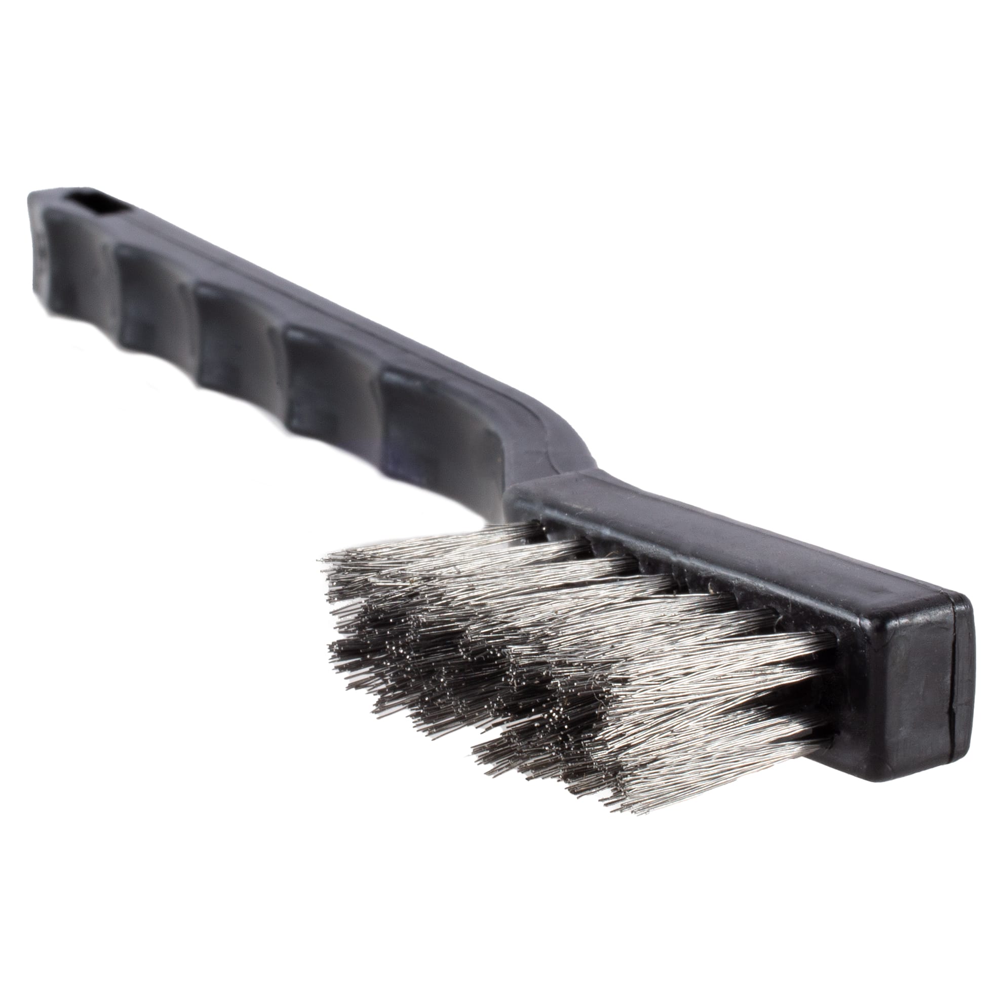 Small Scratch Brush - Stainless Steel - 7-1/4" with Plastic Handle - Image 6