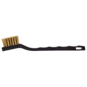 Small Scratch Brush - Brass - 7-1/4" with Plastic Handle