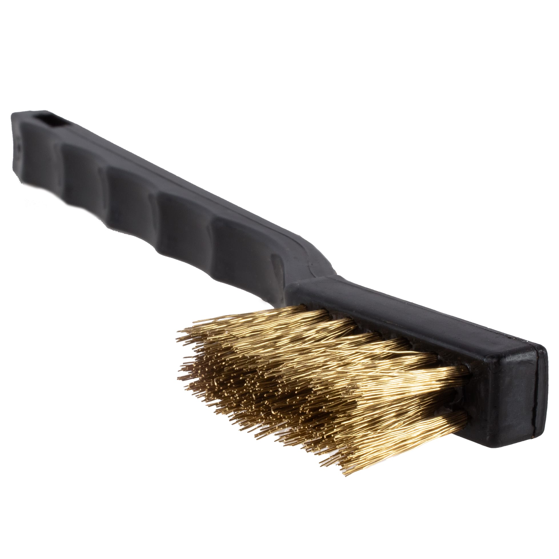 Small Scratch Brush - Brass - 7-1/4" with Plastic Handle - Image 6