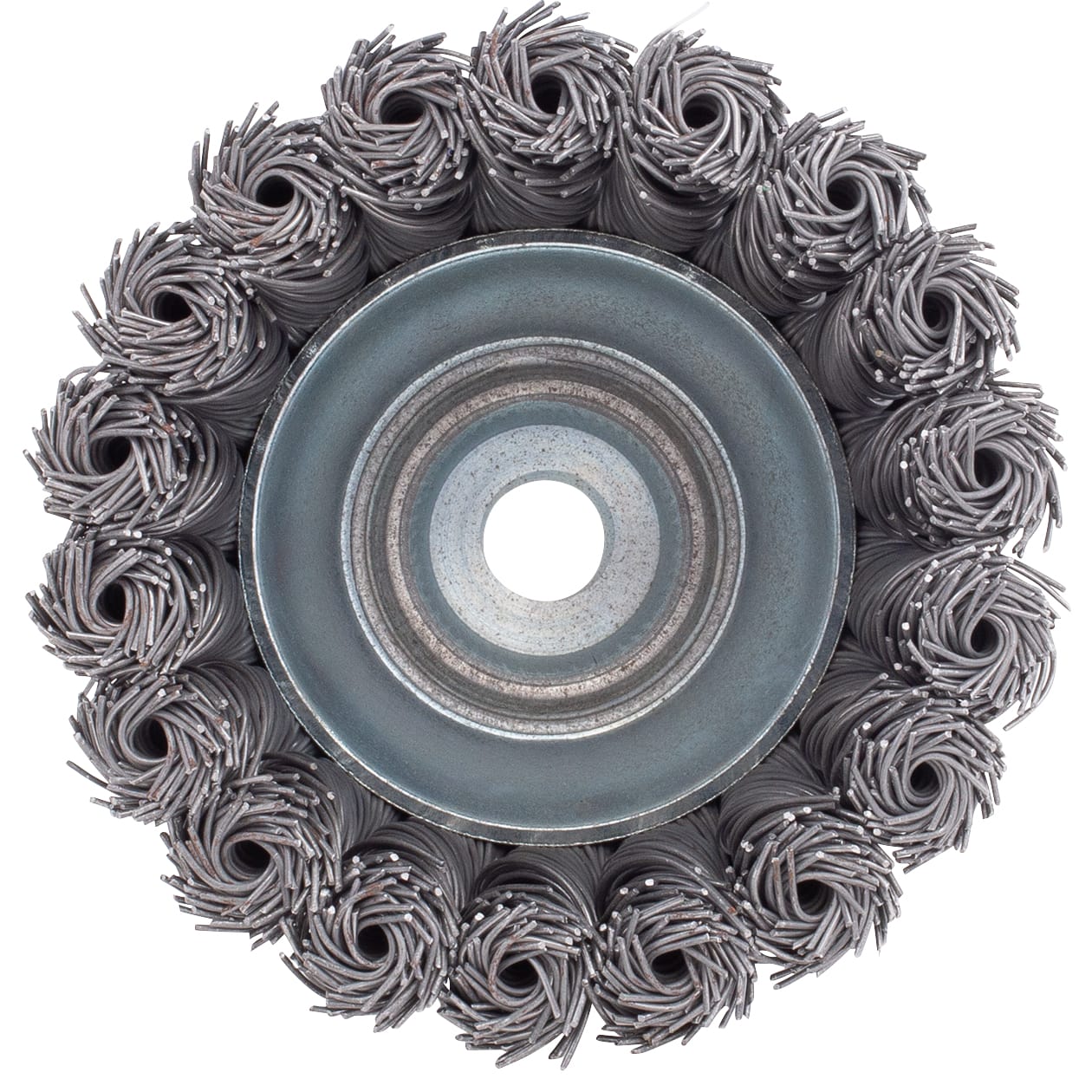 LIMITED STOCK! Knotted Wire Cup Brush - 3" x M10-1.50 .014 wire. - Image 5