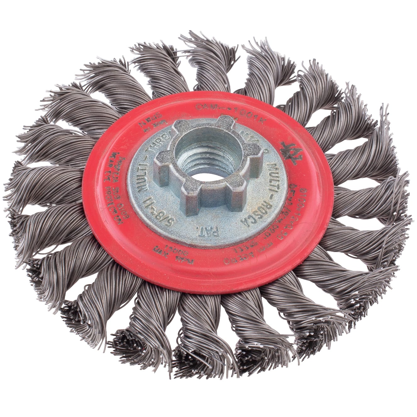LIMITED STOCK! Knotted Wire Wheel - 4" x M14-2 - .014 Wire - Image 5