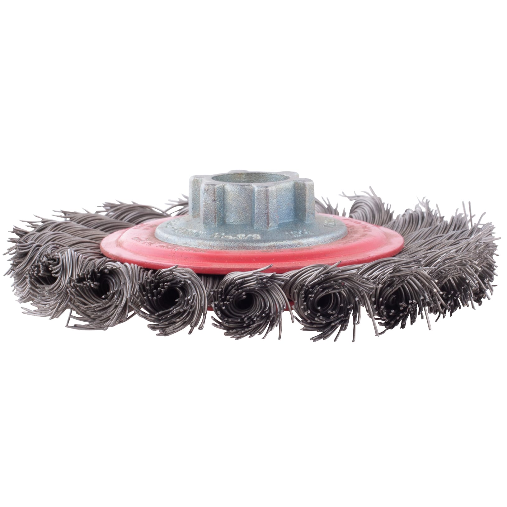 LIMITED STOCK! Knotted Wire Wheel - 4" x M14-2 - .014 Wire - Image 6