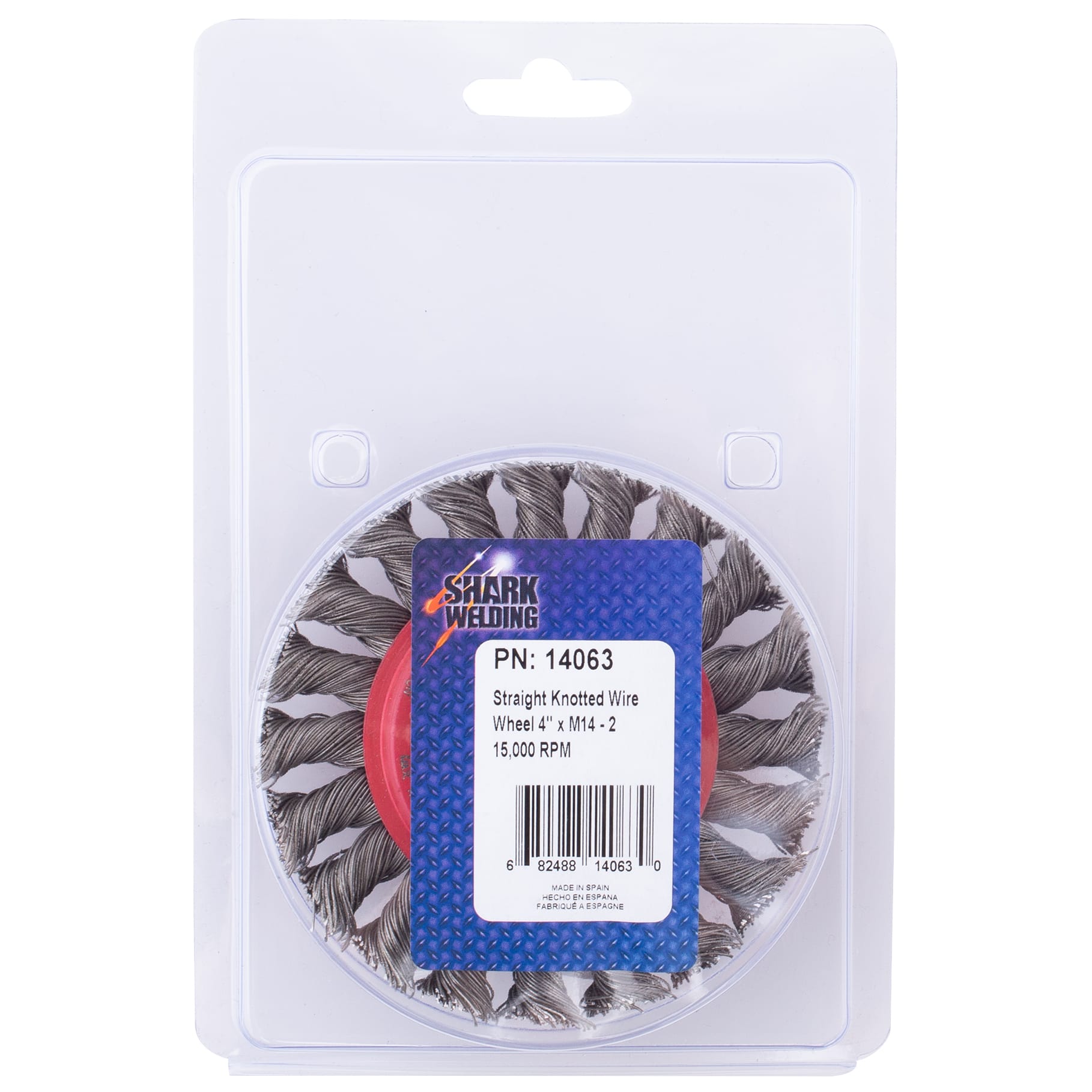 LIMITED STOCK! Knotted Wire Wheel - 4" x M14-2 - .014 Wire - Image 7