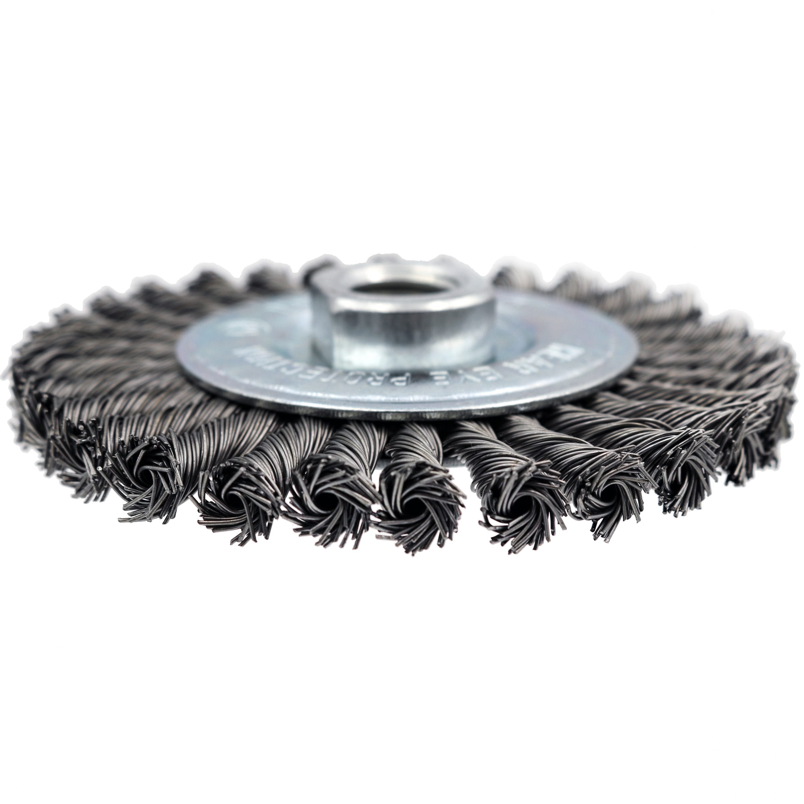 Stringer Bead Twist Wire Wheel - 4" x 5/8"-11NC arbor. .020 wire. - Image 3