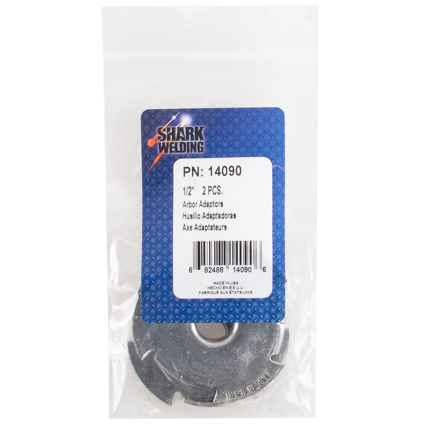 Wire Wheel Arbor Adaptor - 2" Outside Diameter - Down to 1/2" Hole - Image 5