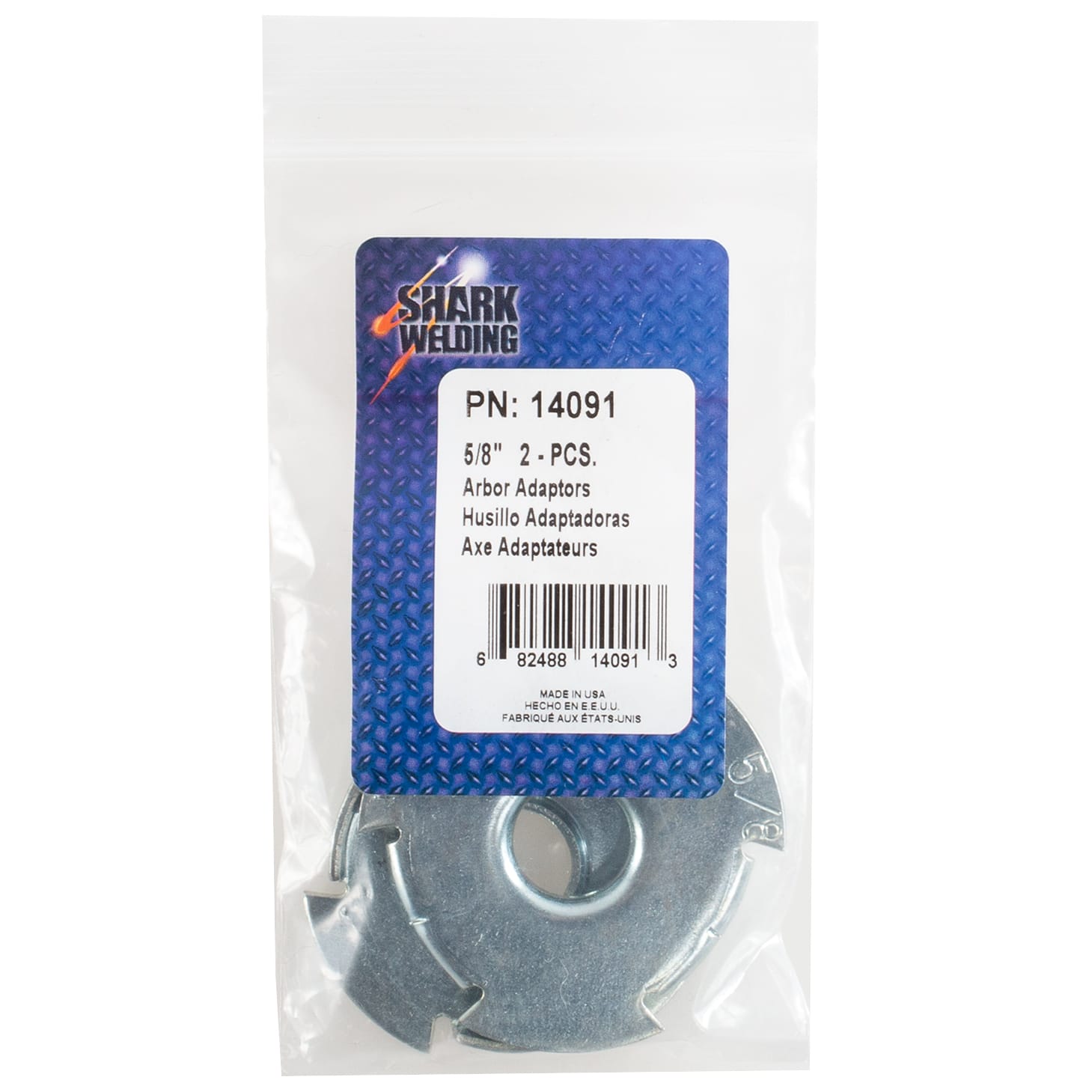 Wire Wheel Arbor Adaptor - 2" Outside Diameter -Down to 5/8" Hole - Image 5