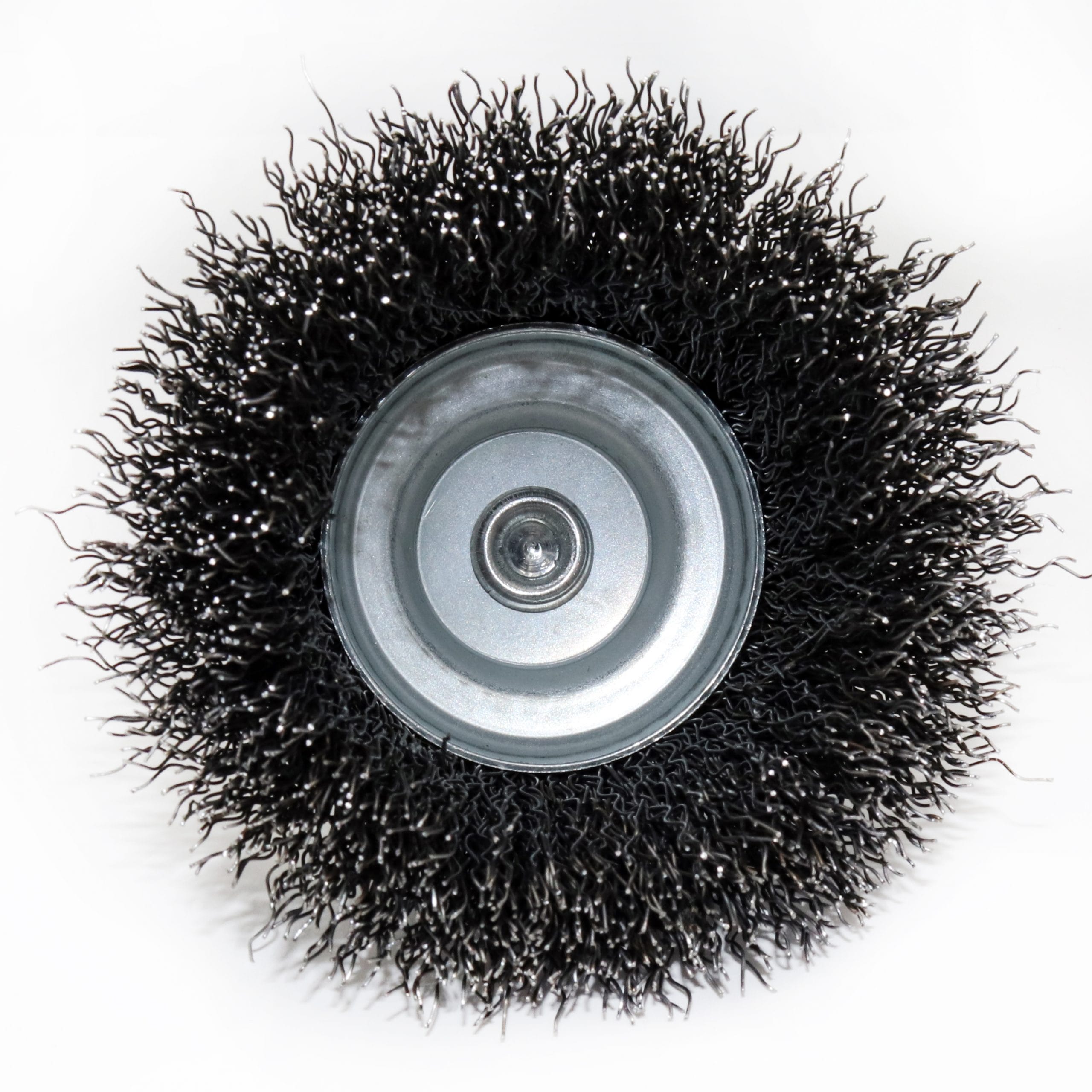 Wire Wheel - Mounted Cup Brush 2-1/2" x 1/4" Shank - Fine - .014 Wire - Image 3