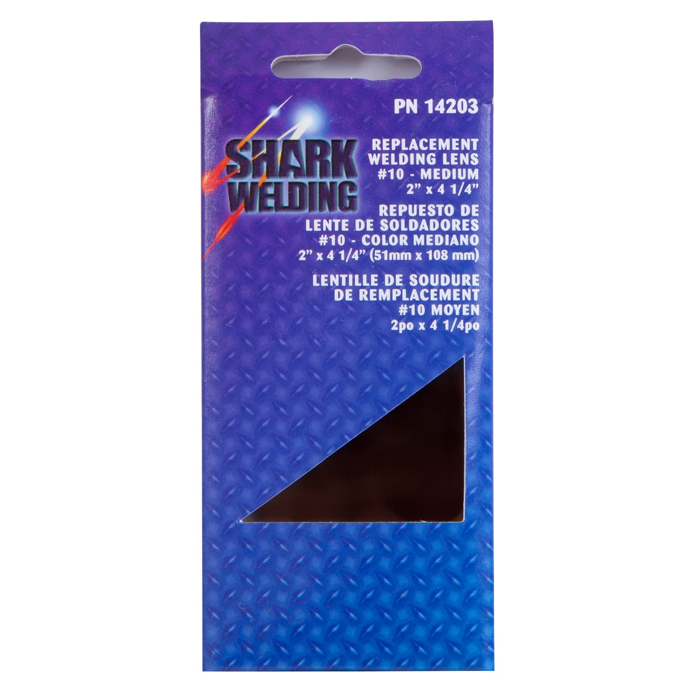 2" x 4 1/4" - Replacement Shaded Welding Lens #10 - Image 3