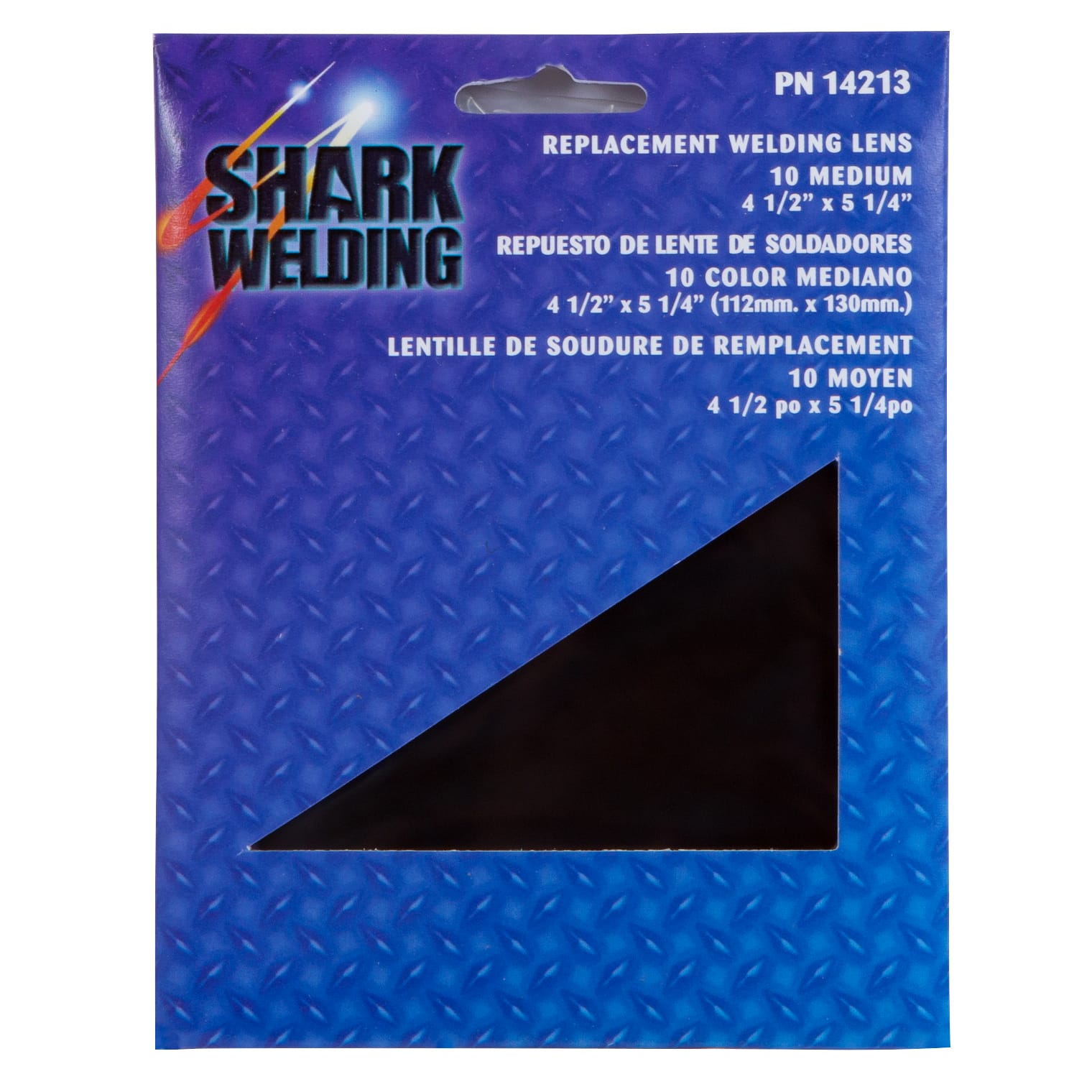 4 1/2" x 5 1/4" - Replacement Shaded Welding Lens #10 Medium - Image 3