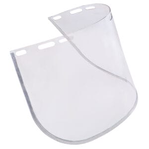 Replacement Grinding Shield with Metal Rim - Clear 8" x 16"