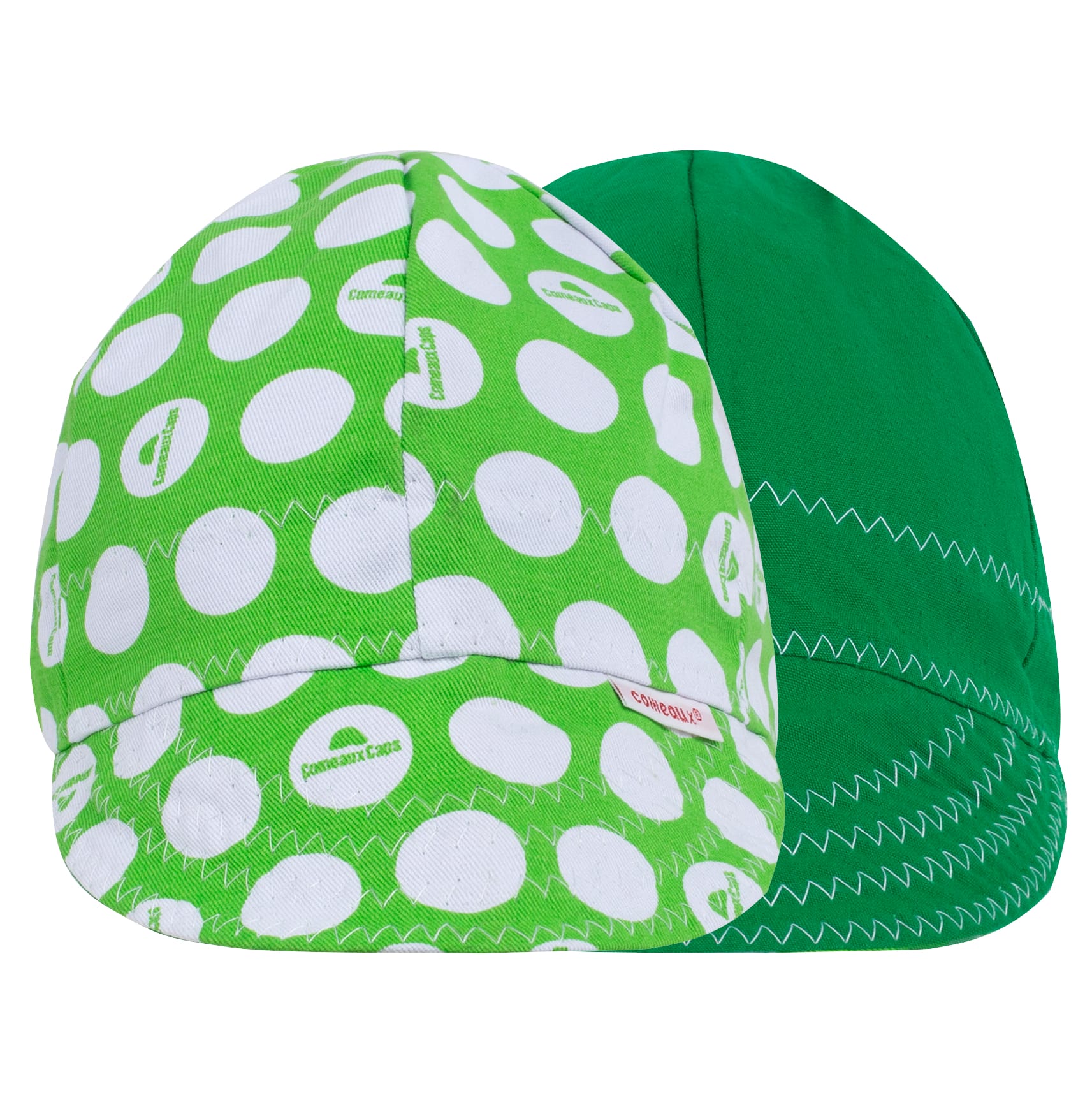 1 PK | Green Polka Dot/Green Reversible Welding Hat - Size 7-1/2" - Image 3