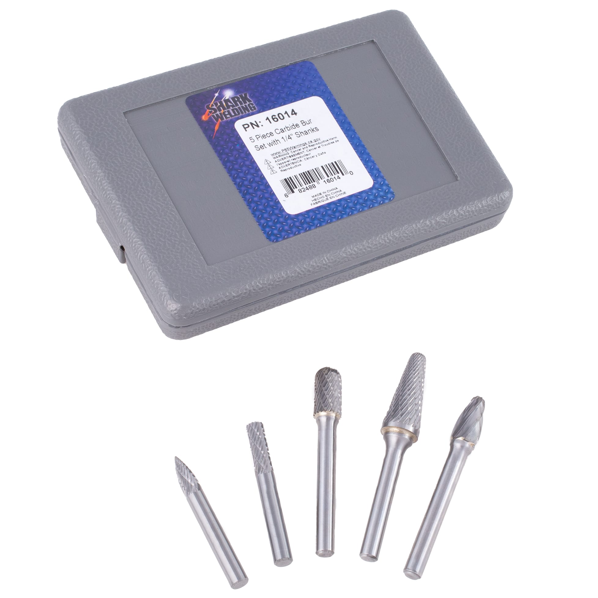 5 Piece Carbide Bur Kit contains 16000, 16004, 16010, 16011, and 16022 (BT5) - Image 3