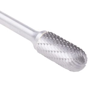 Extended Carbide Bur - Cylinder/Radius End - 1/2" Double Cut - 6" Length (BT21E)