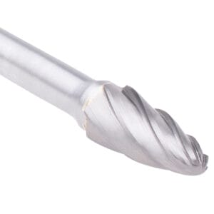 Extended Carbide Bur - Tree Shaped 6-3/4" length 3/8" dia. ALUMA-CUT (BT40E)