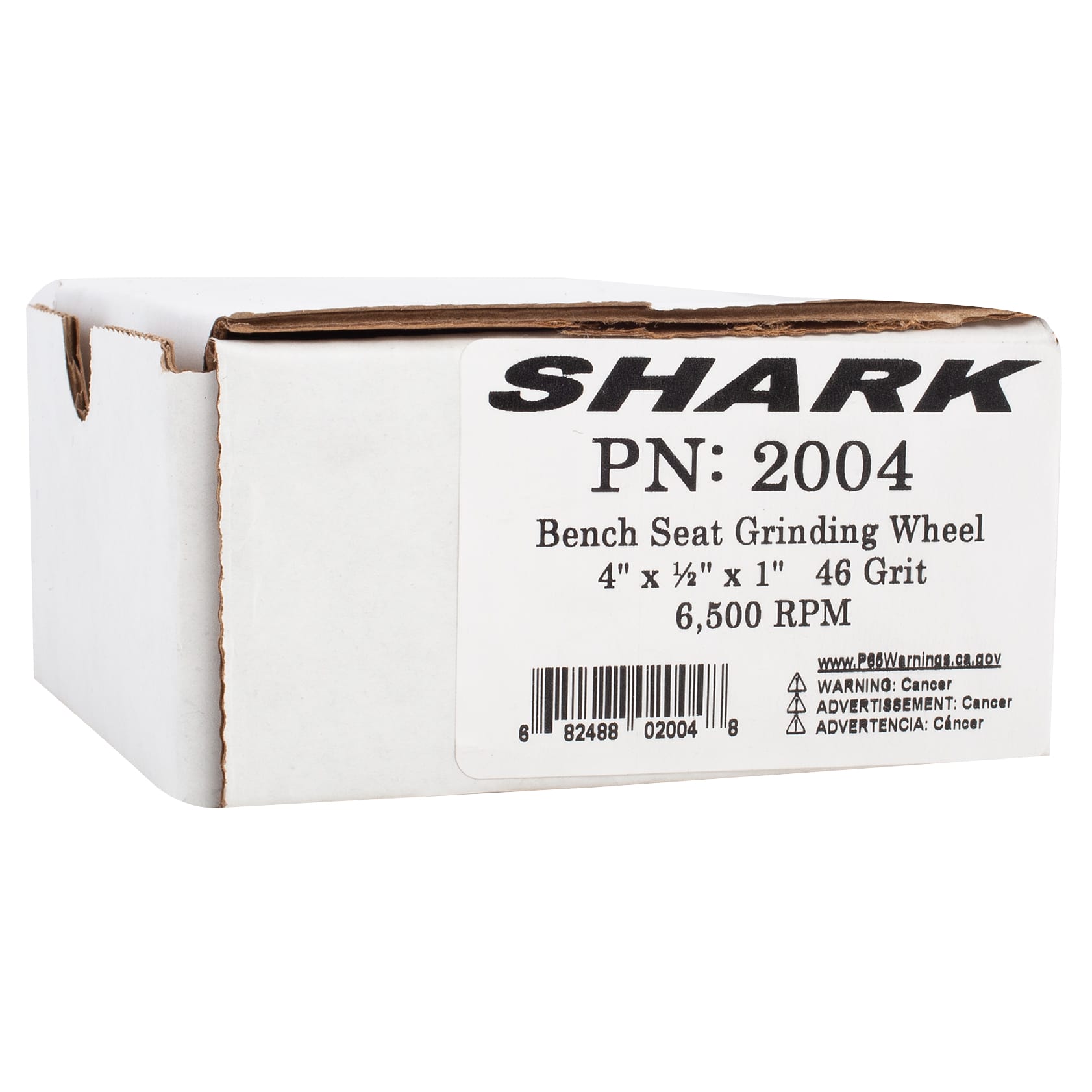 Bench Seat Grinding Wheel - 4" x 1/2" Thick x 1/2" Arbor - 46 Grit - Aluminum Oxide - Image 4
