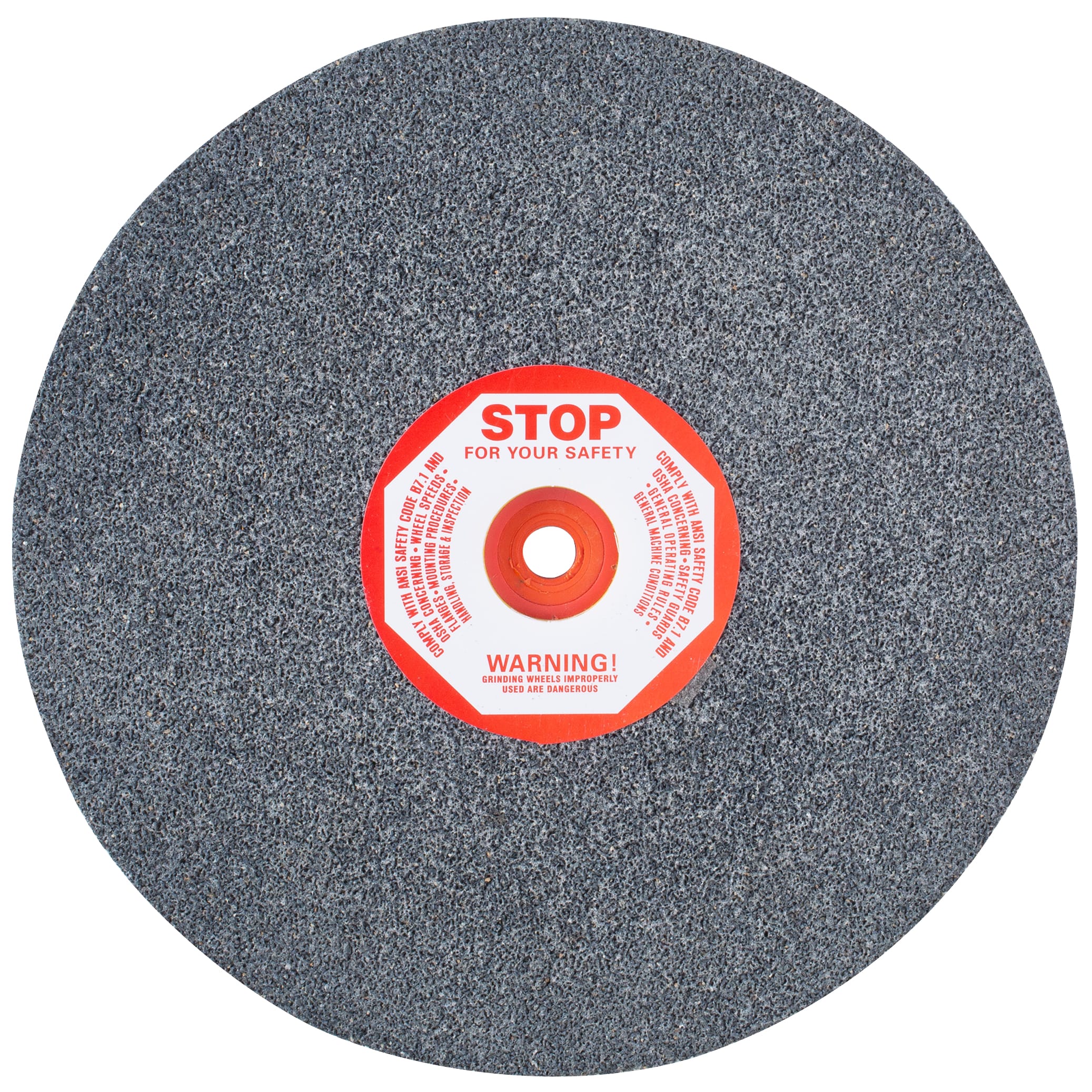 Bench Seat Grinding Wheel - Size 10" x 1-1/2" Thick x 1-1/4" Arbor - 36 Grit - Aluminum Oxide - Image 2