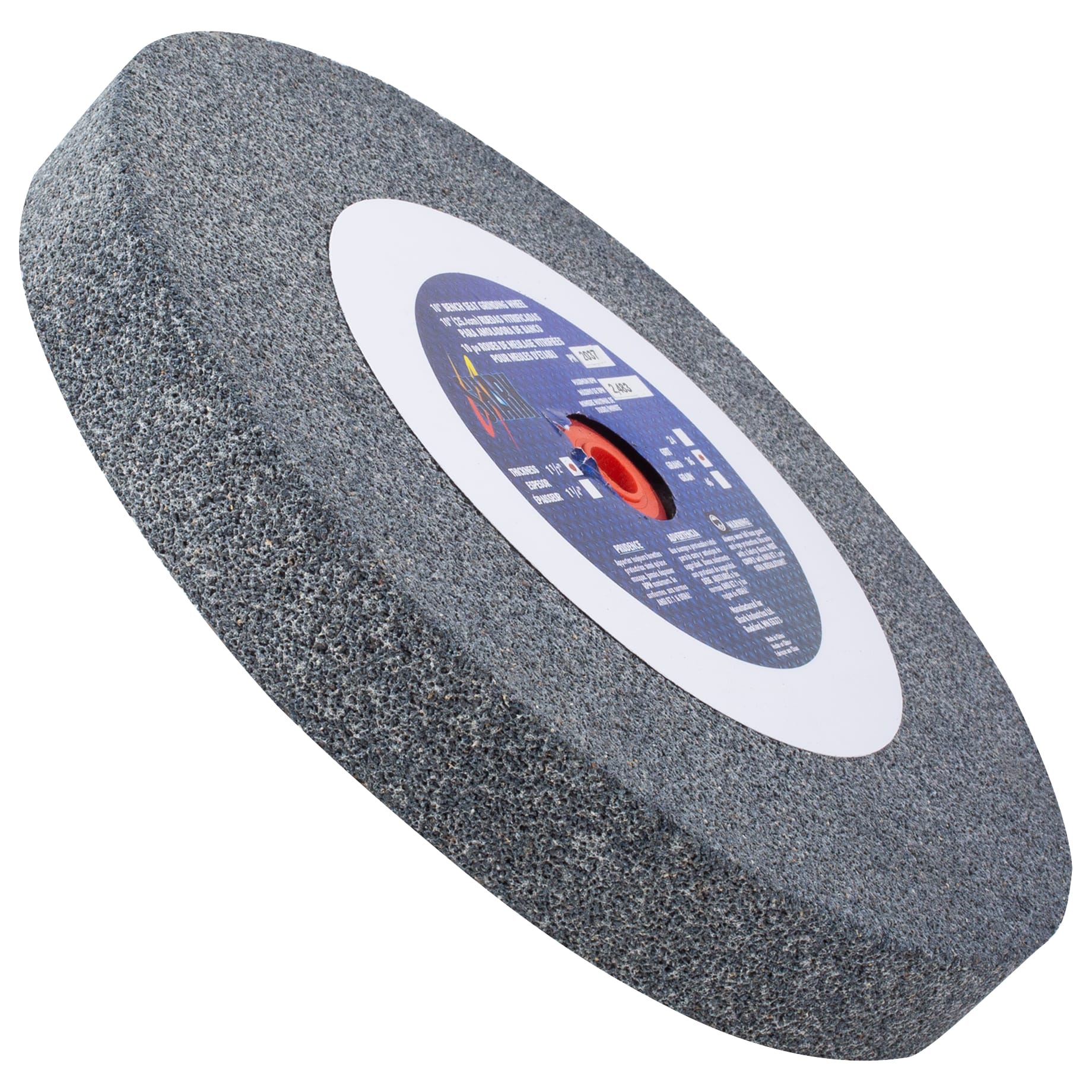 Bench Seat Grinding Wheel - Size 10" x 1-1/2" Thick x 1-1/4" Arbor - 36 Grit - Aluminum Oxide - Image 3