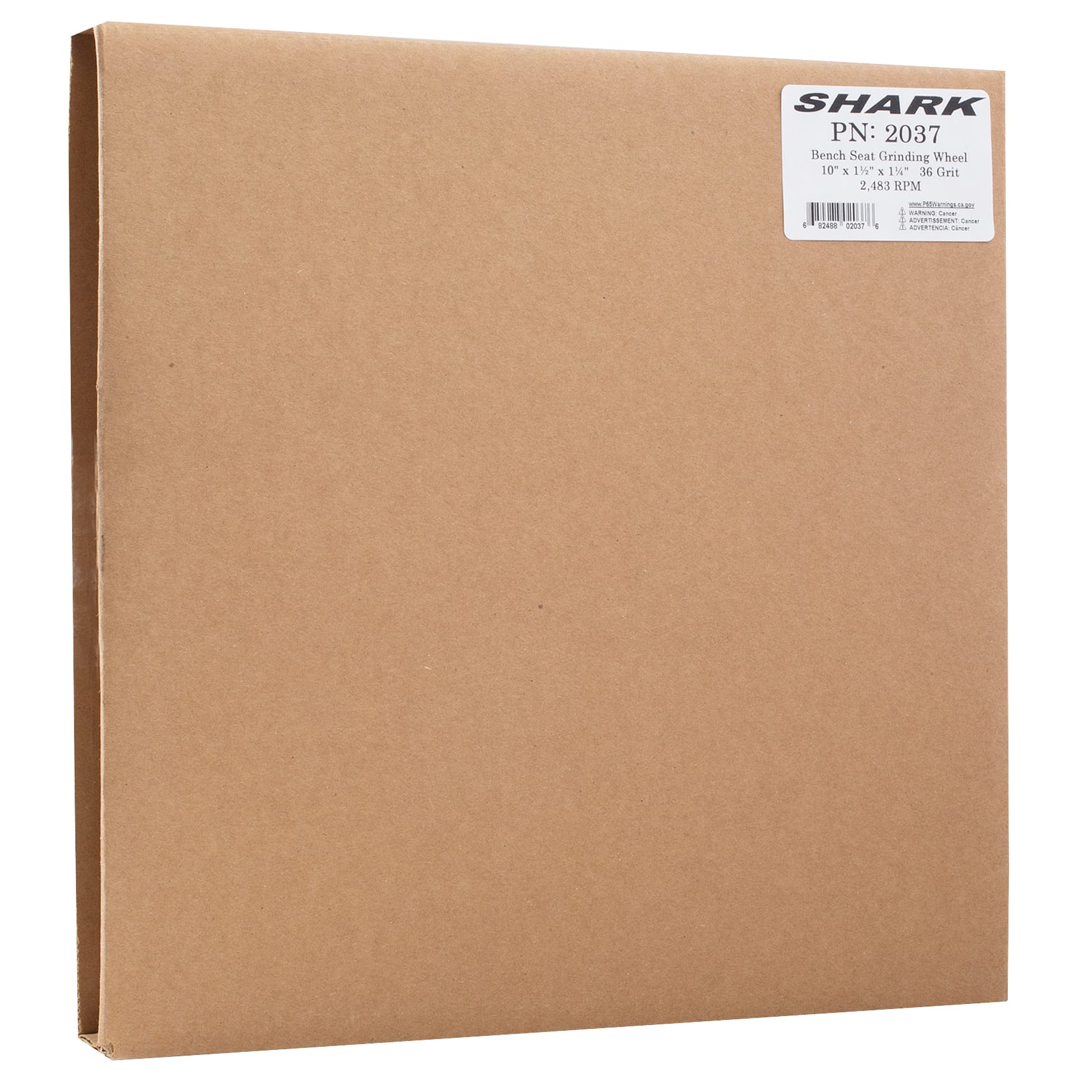 Bench Seat Grinding Wheel - Size 10" x 1-1/2" Thick x 1-1/4" Arbor - 36 Grit - Aluminum Oxide - Image 4