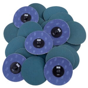 25 PK | 3" Mini Grinding Discs - Cloth Backed Blue Zirconia - 120 Grit