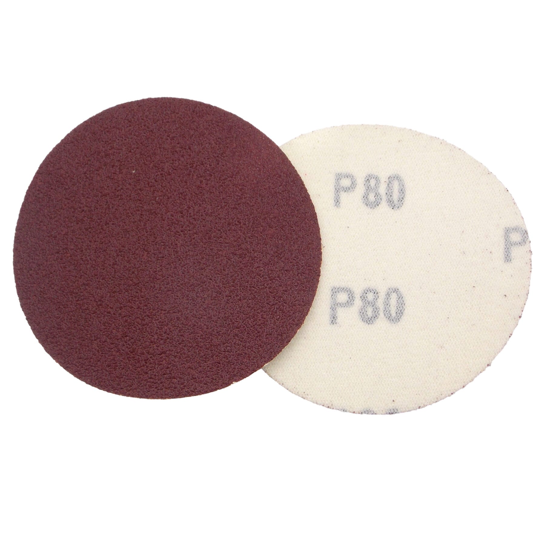 LIMITED STOCK! 25 PK | 3" A/O Pro Sanding Discs - Hook-and-Loop Backing - 80 Grit - Image 2