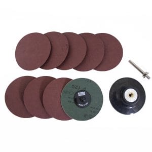 10 PC. Abrasive Pad Non-Directional (Swirl) Grinder Disc Kit