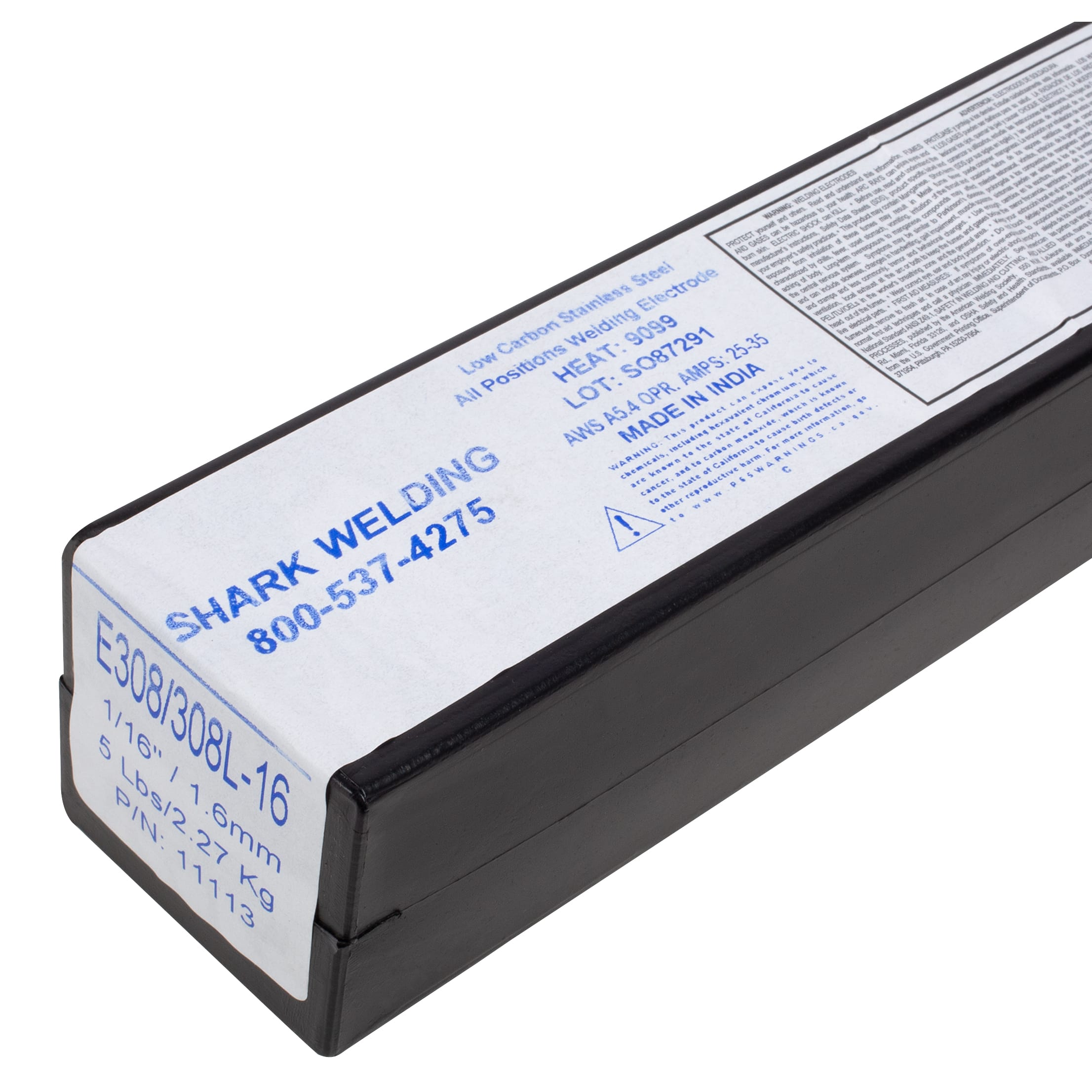 E308L-16 Stainless Steel Electrode - 1/16" x 14" -All position, High Strength Chromium and Nickel Alloy - 5 lbs. - Image 9